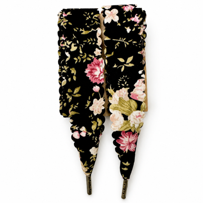 Black Floral Laces