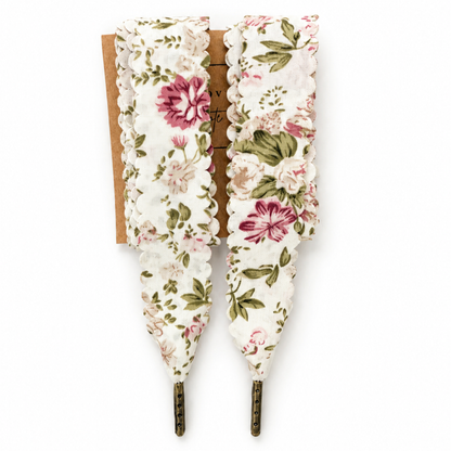 White Floral Laces