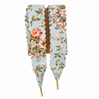 Blue Floral Laces