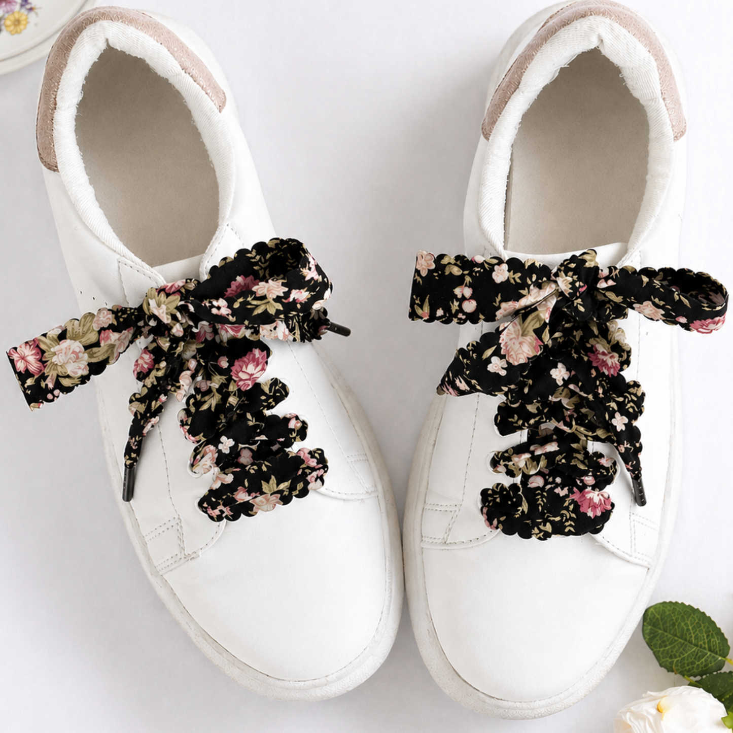 Black Floral Laces